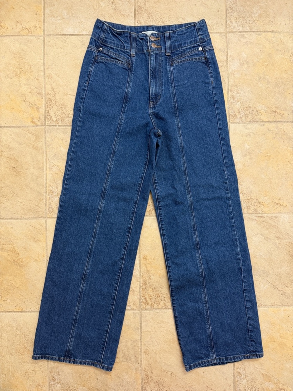 Universal Thread High-Rise Wide Leg Jeans in Blue Denim